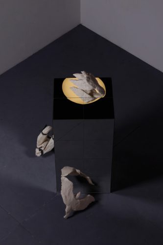 Léon Chotard sculpture miroir artiste mirror artist
