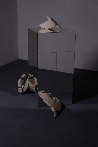 Léon Chotard sculpture miroir artiste mirror artist