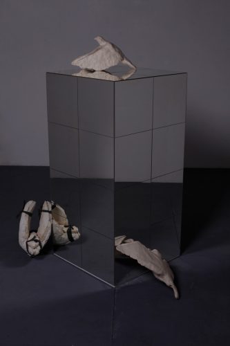 Léon Chotard sculpture miroir artiste mirror artist