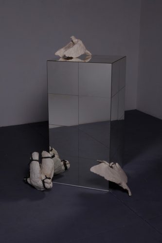 Léon Chotard sculpture miroir artiste mirror artist